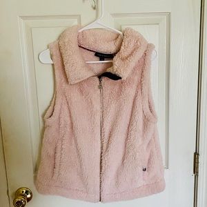Tommy Hilfiger Pink Sherpa Vest NWOT